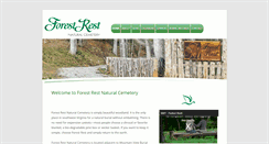 Desktop Screenshot of forestrestnaturalcemetery.com
